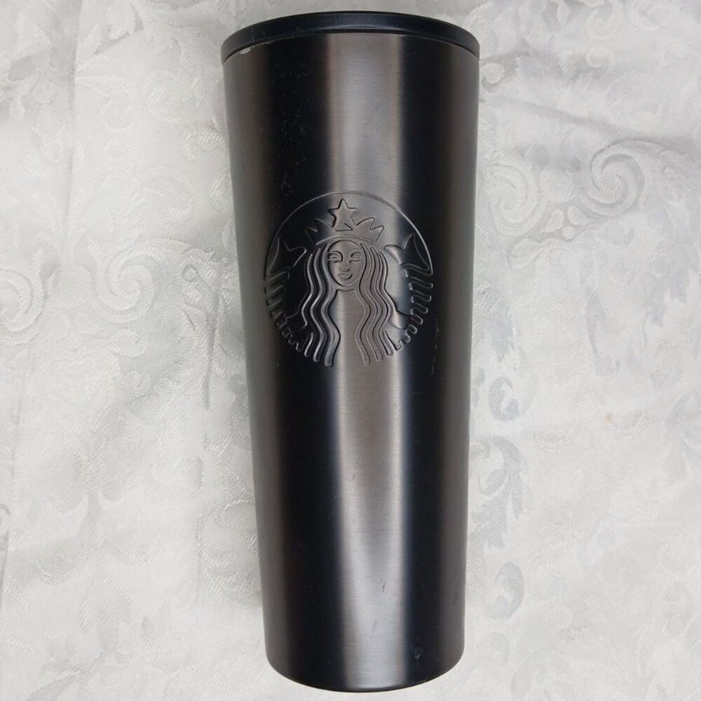 Starbucks Stainless Steel  2018 Ken 16 Ounce Grande Double Walled Tumbler Black